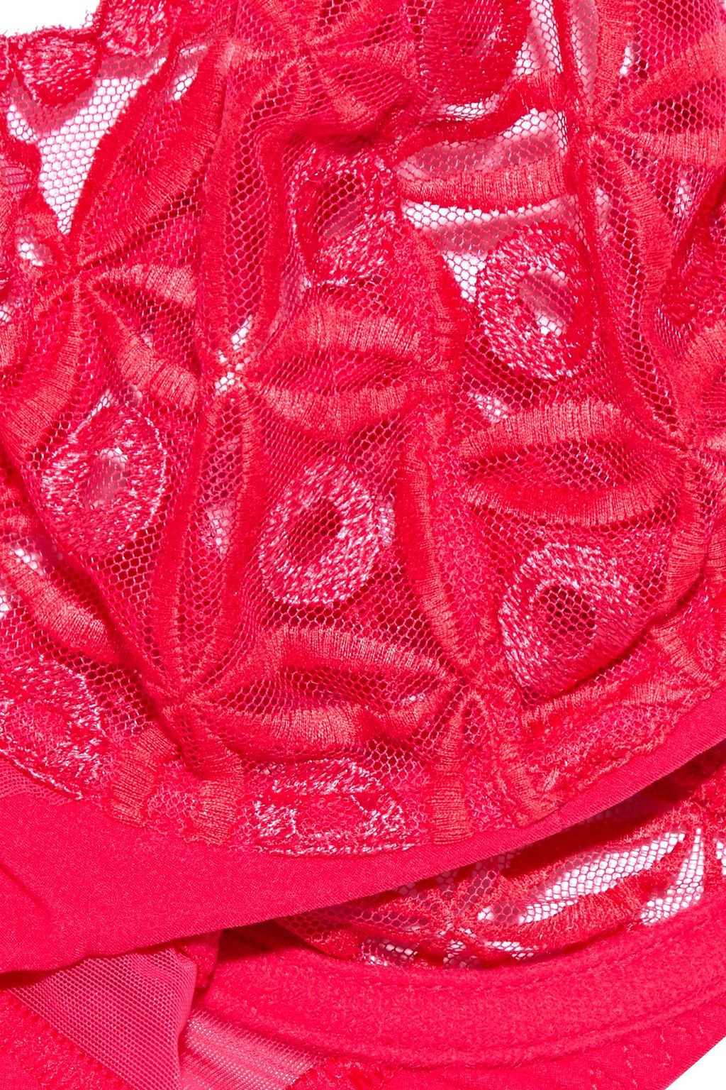SIMONE PÉRÈLE Instant jersey-trimmed embroidered tulle balconette bra