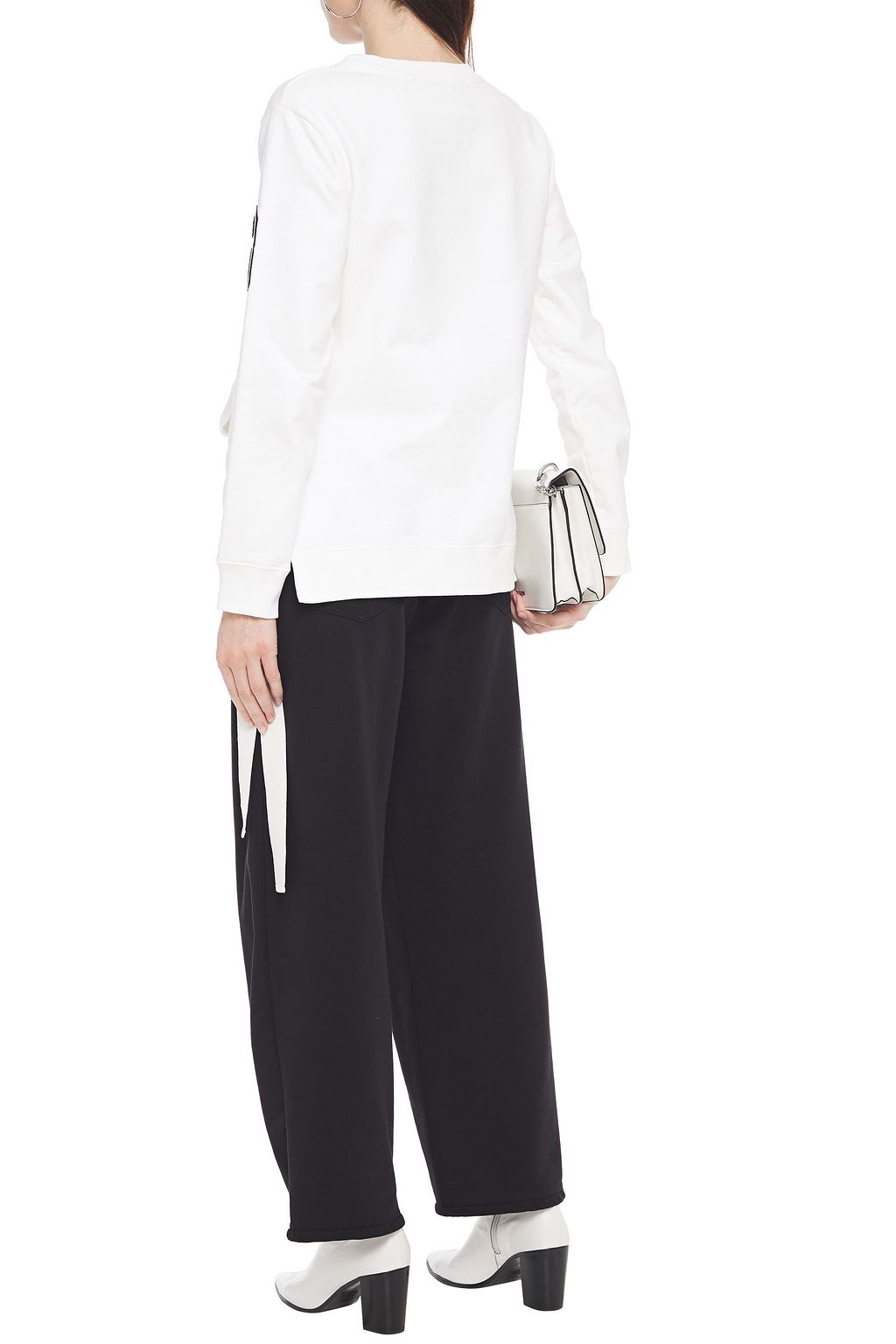 MM6 MAISON MARGIELA Appliquéd French cotton-terry sweatshirt