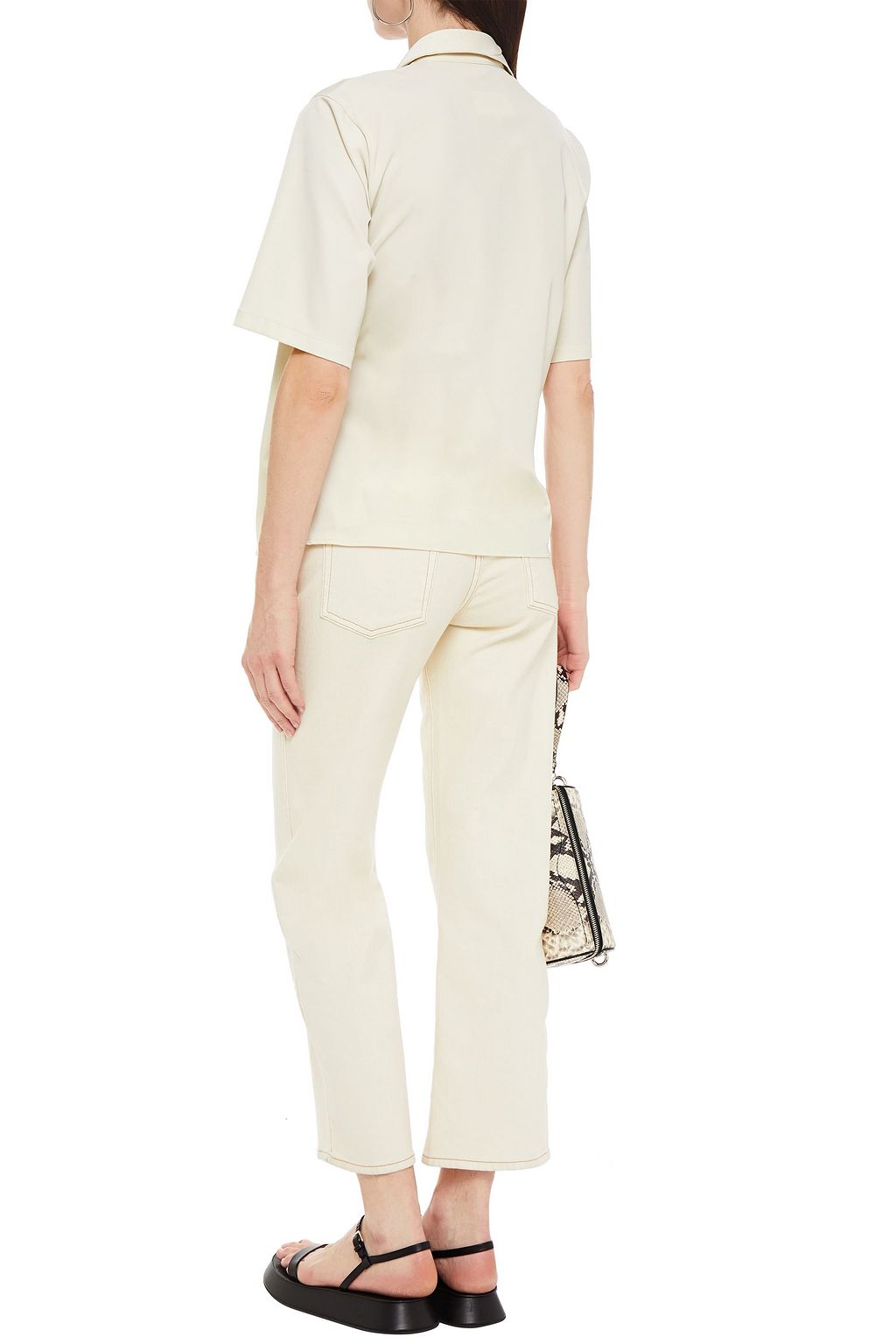 MM6 MAISON MARGIELA Draped stretch-twill shirt