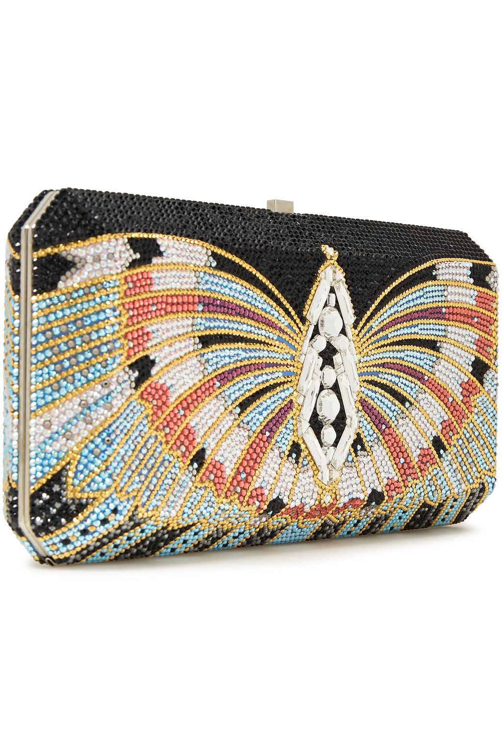 JUDITH LEIBER COUTURE Crystal-embellished box clutch