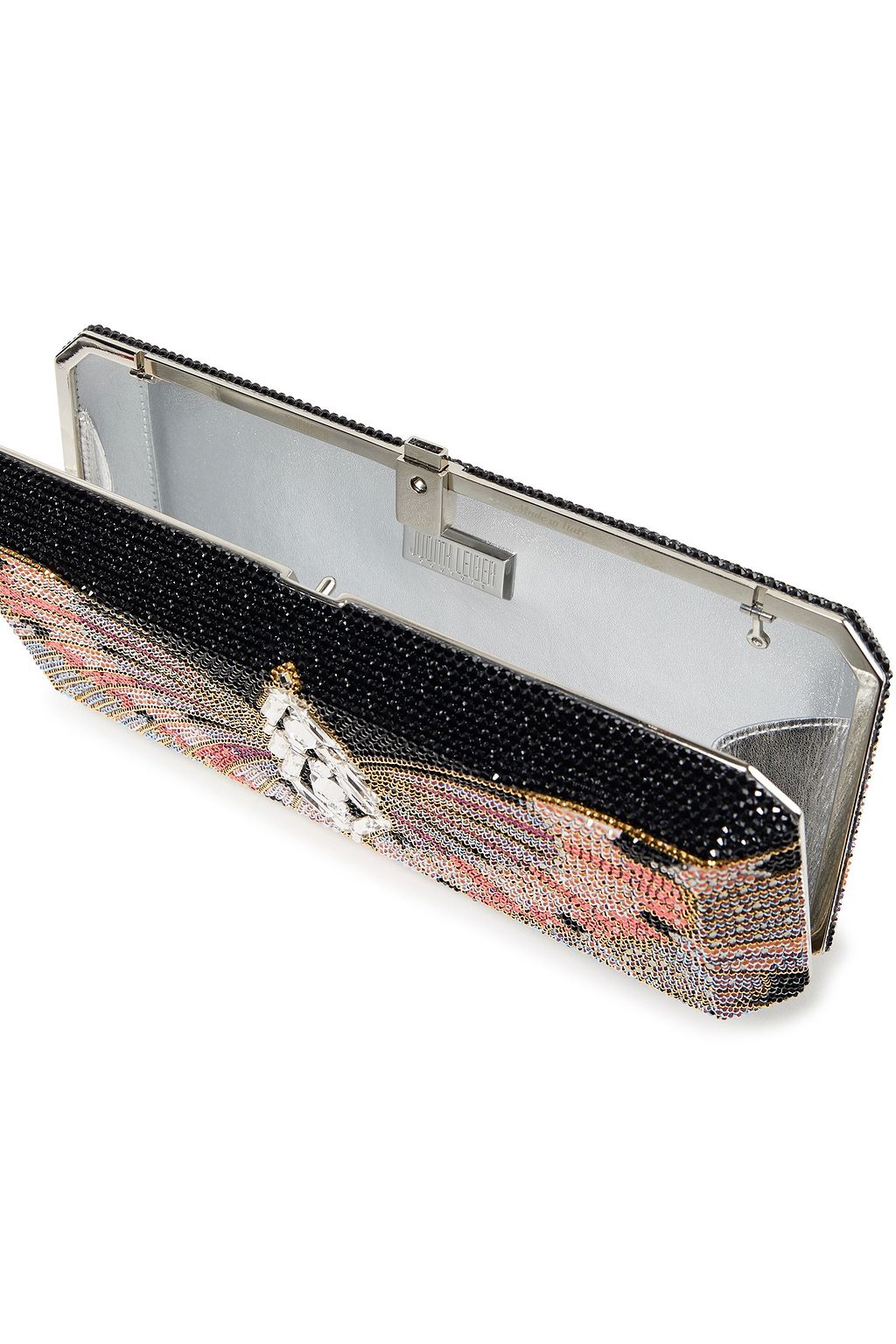 JUDITH LEIBER COUTURE Crystal-embellished box clutch