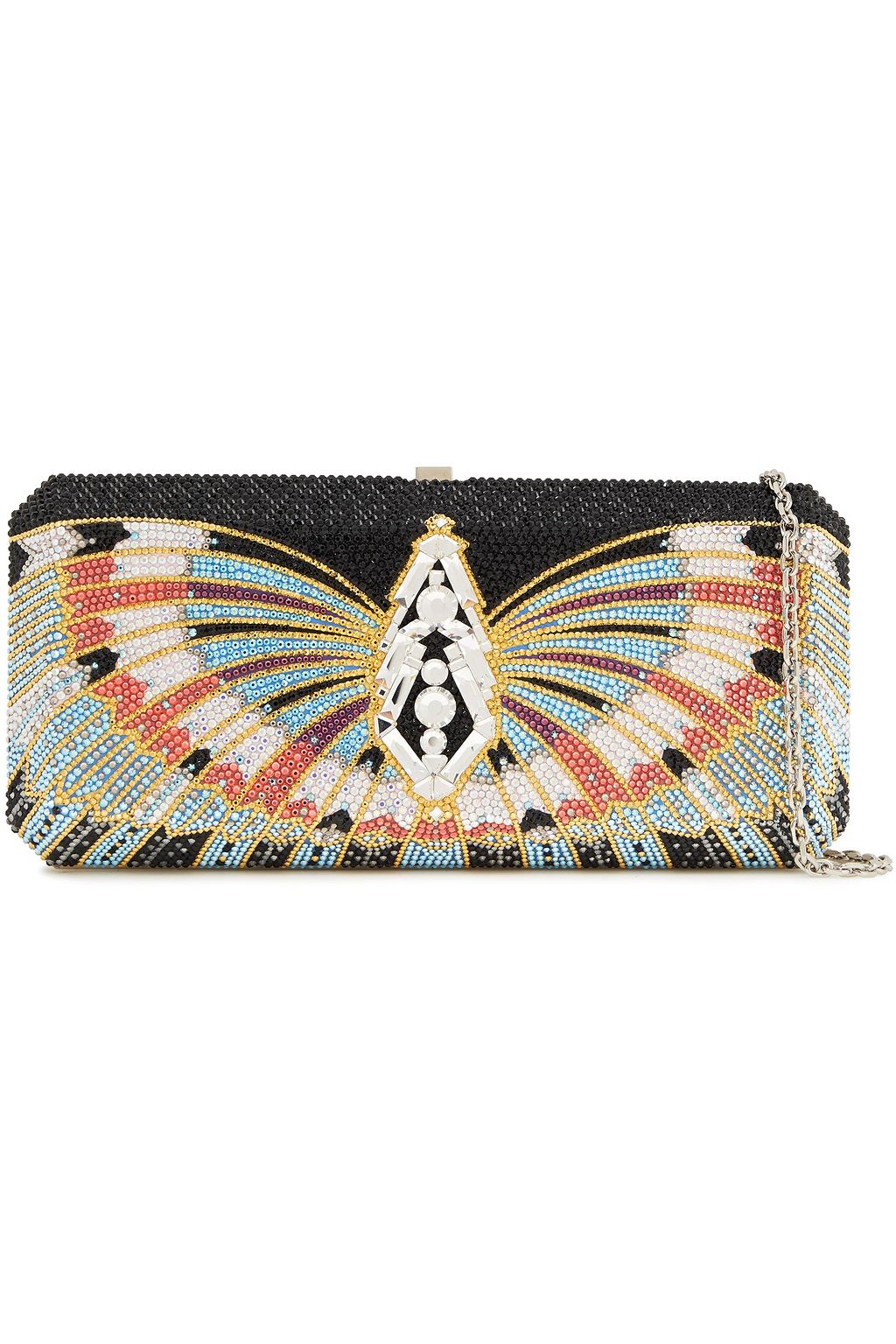 JUDITH LEIBER COUTURE Crystal-embellished box clutch