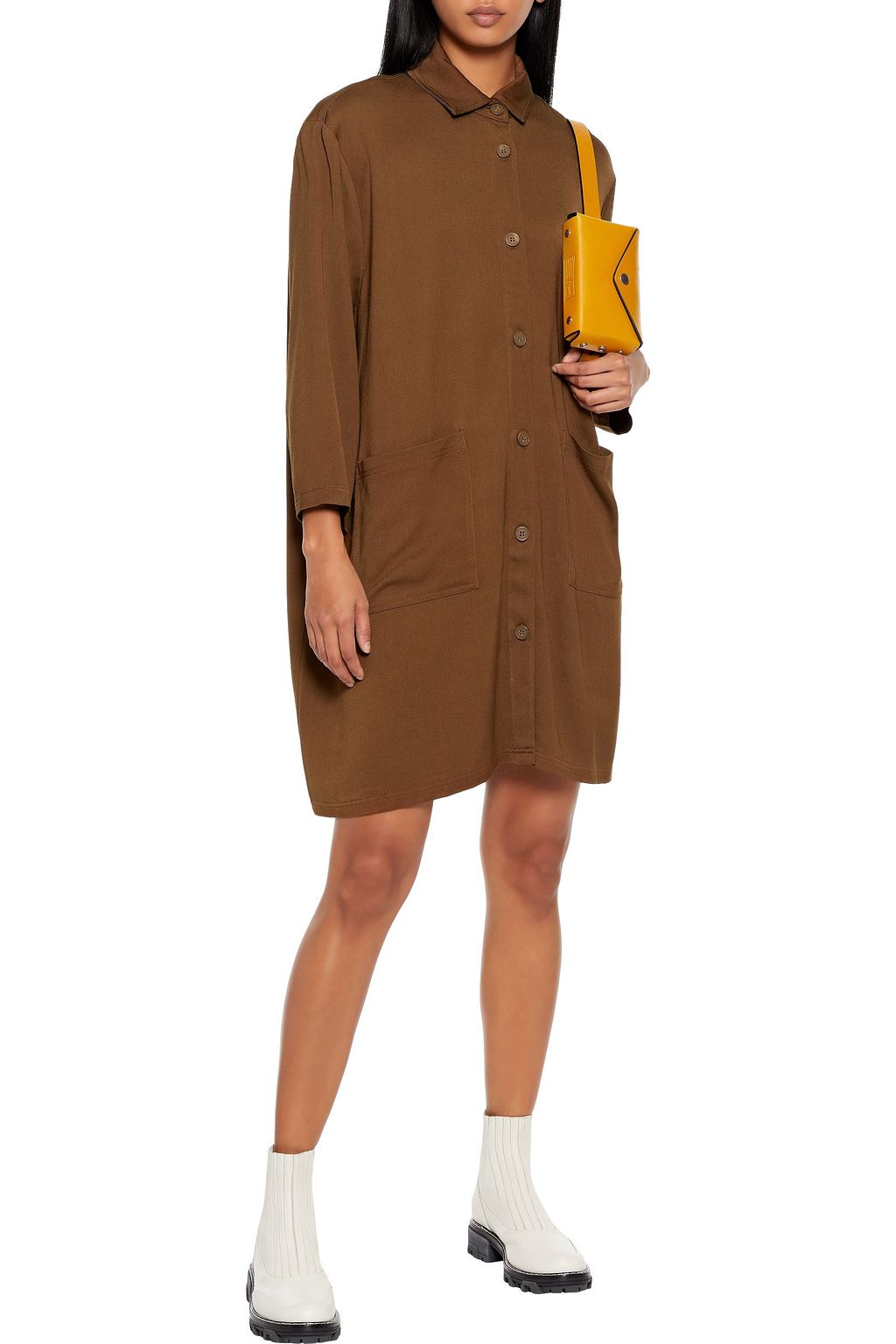 AMERICAN VINTAGE Arivagigi washed-satin shirt Dress