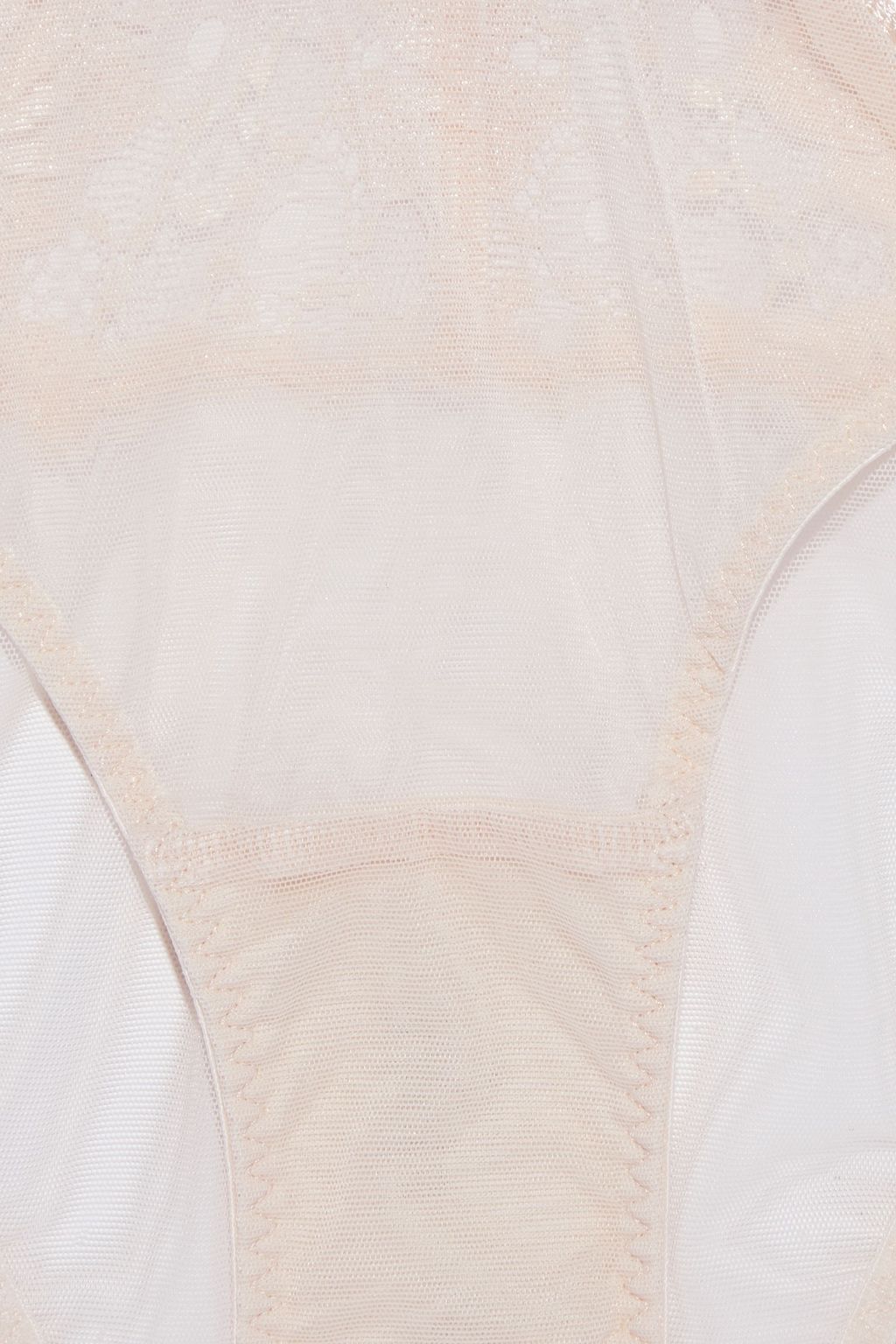 MYLA Chelsea Grove Leavers lace and tulle low-rise briefs