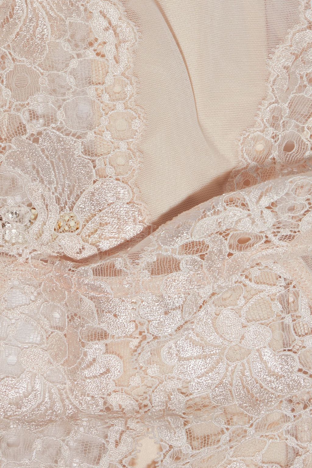 MYLA Chelsea Grove Leavers lace and tulle corset