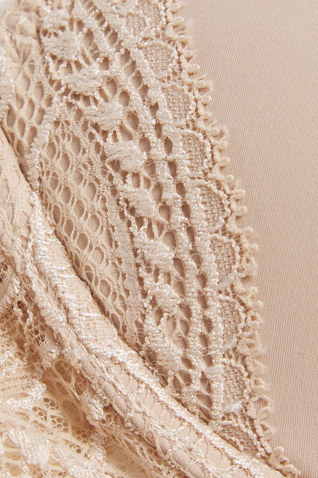 SIMONE PÉRÈLE Ede bow-embellished jersey and lace underwired bra