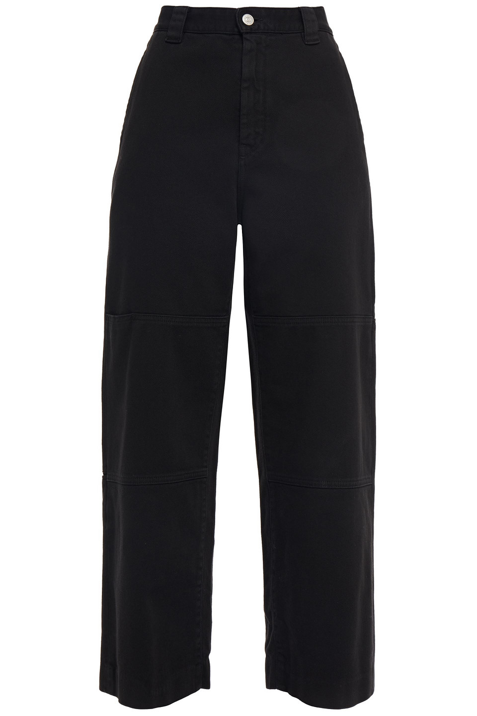 Mm6 Maison Margiela Woman High-rise Wide-leg Jeans Black