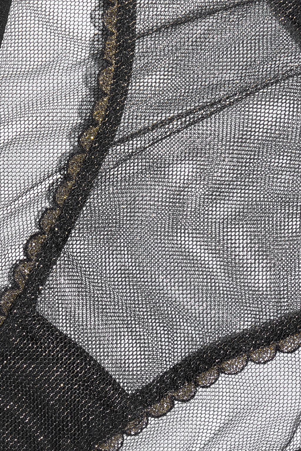 MYLA Edith Grove metallic tulle low-rise briefs