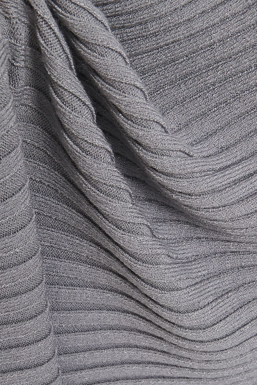MM6 MAISON MARGIELA Cutout striped ribbed-knit sweater