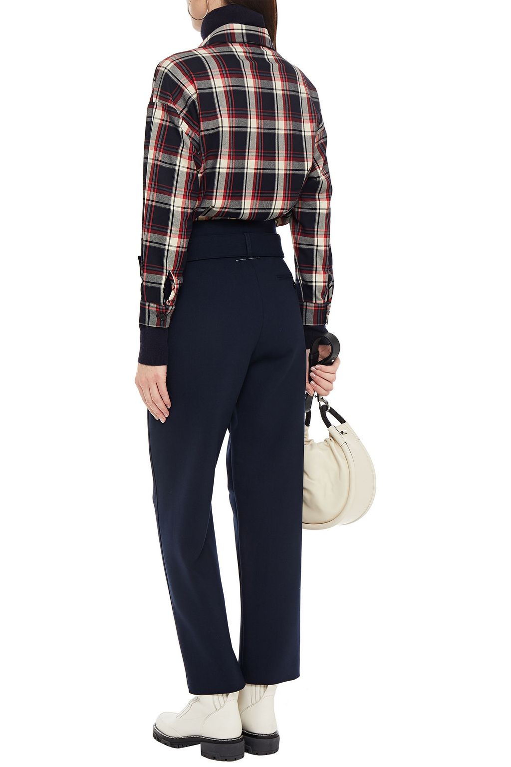 MM6 MAISON MARGIELA Belted twill straight-leg pants