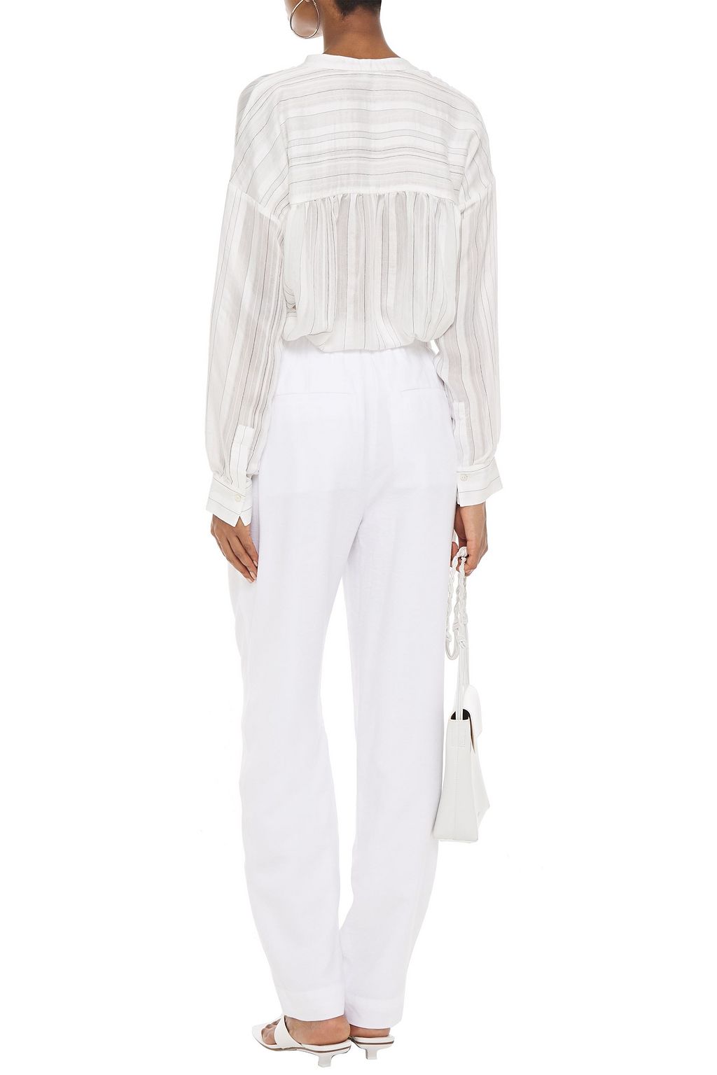 VINCE. Pleated twill tapered pants