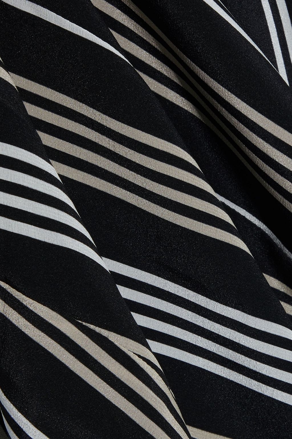 ALTUZARRA Keiran belted striped silk crepe de chine shirt dress