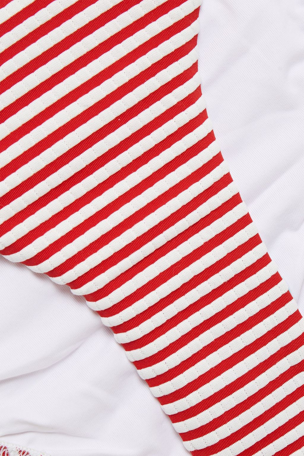 MELISSA ODABASH Barcelona striped stretch-piqué low-rise bikini briefs