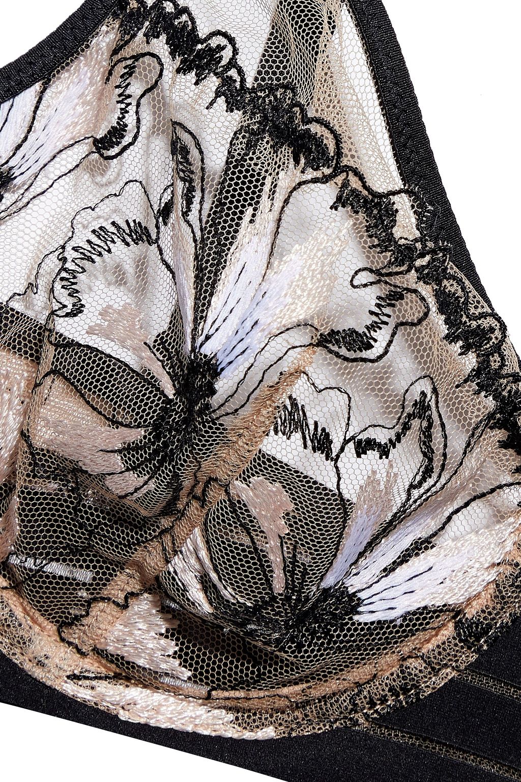 SIMONE PÉRÈLE Jai embroidered tulle soft-cup underwired bra
