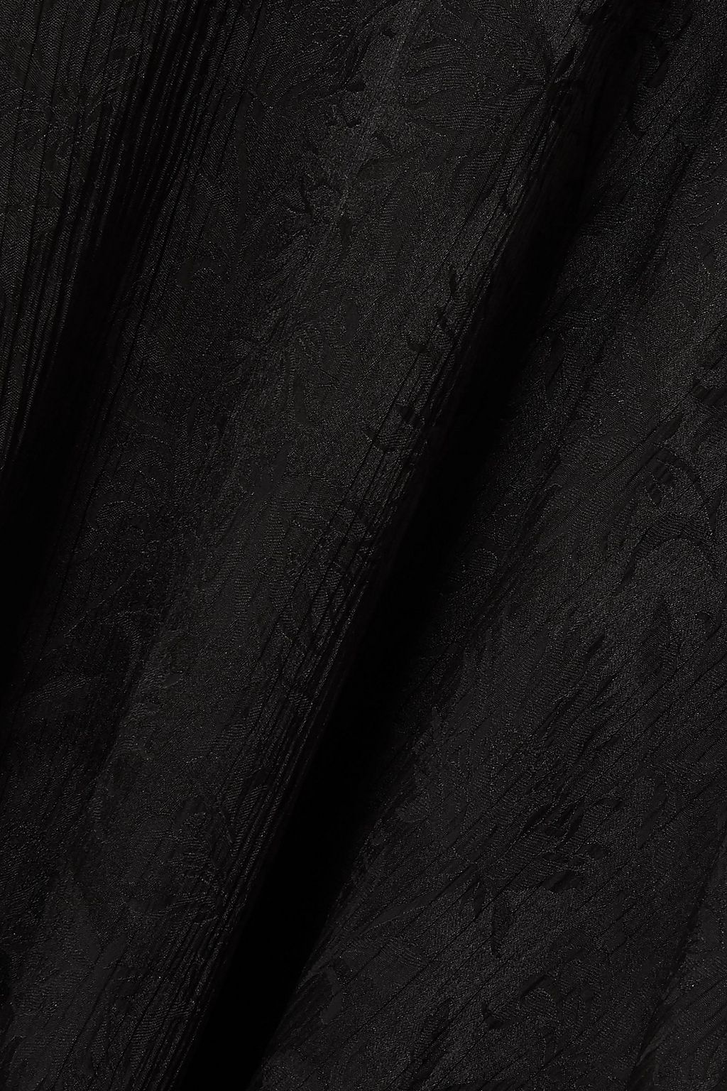 CHLOÉ Asymmetric plissé-jacquard midi skirt