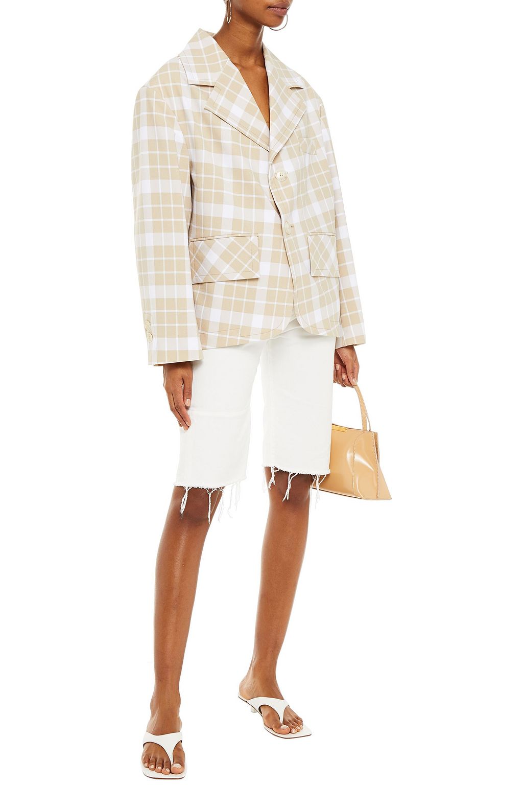 MM6 MAISON MARGIELA Checked crepe blazer