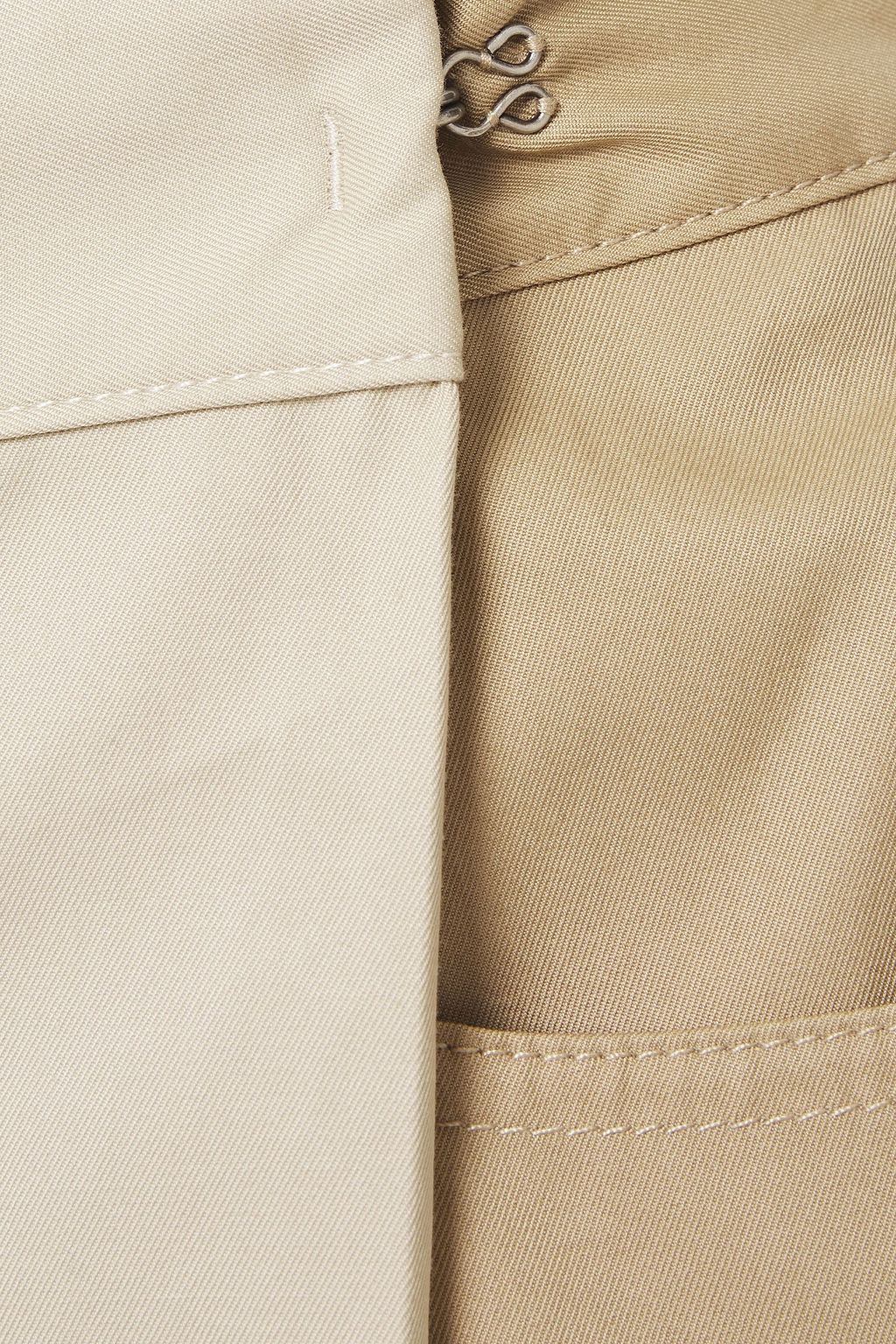 MM6 MAISON MARGIELA Wrap-effect two-tone cotton-twill shorts