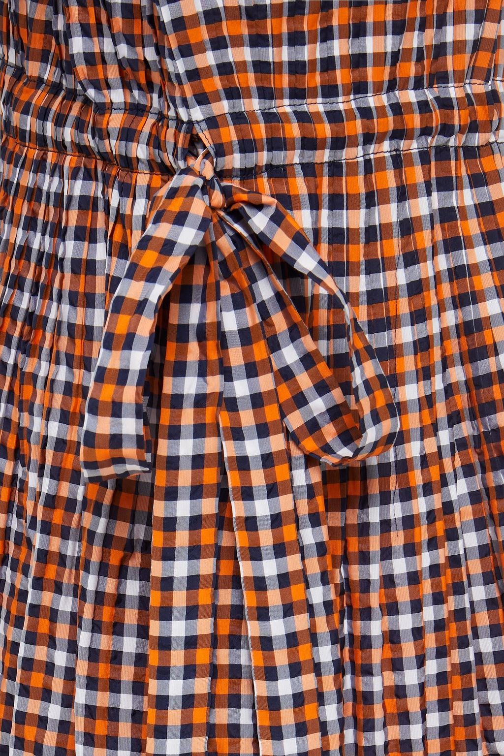 CEDRIC CHARLIER Gingham seersucker dress