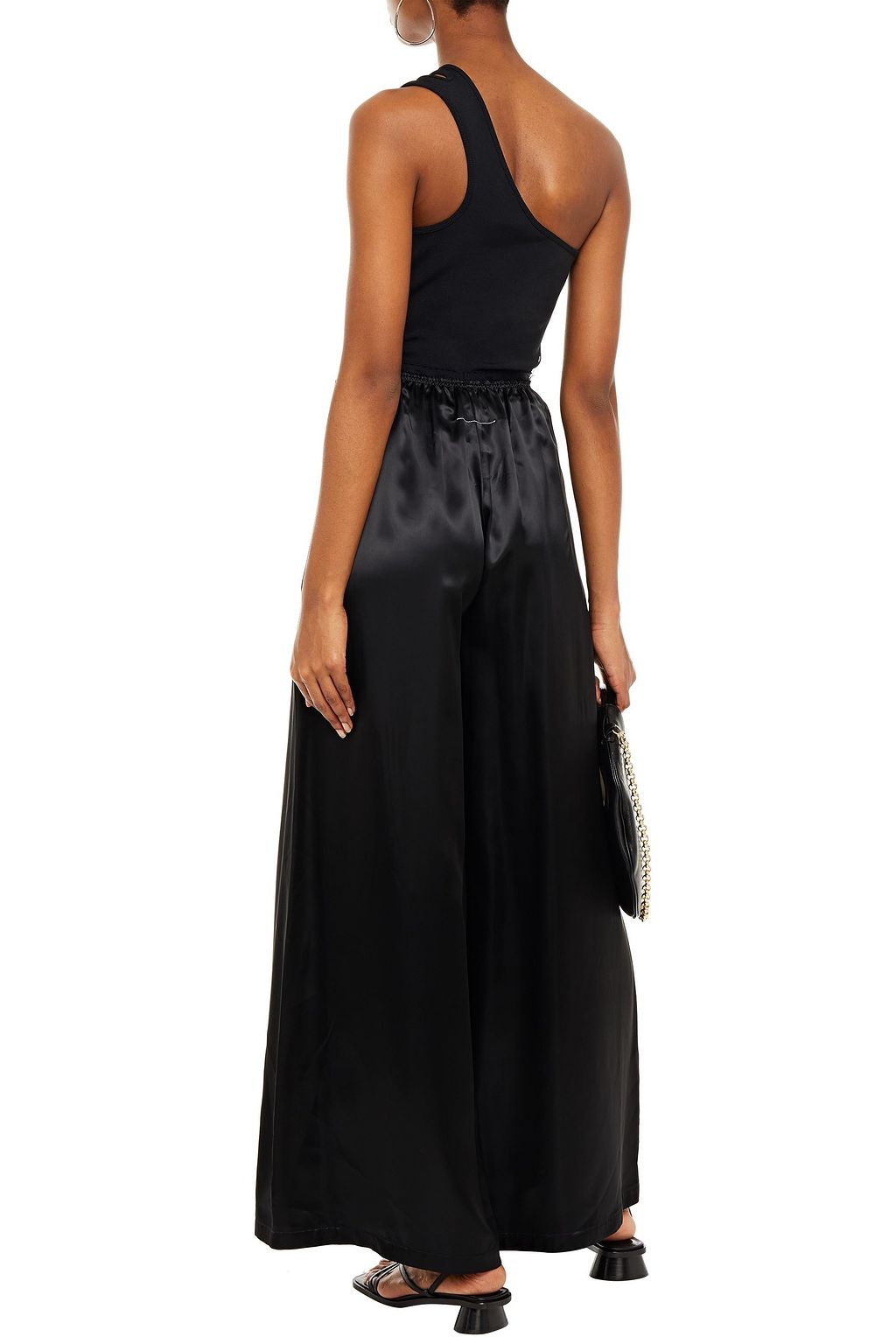MM6 MAISON MARGIELA Satin-twill wide-leg pants