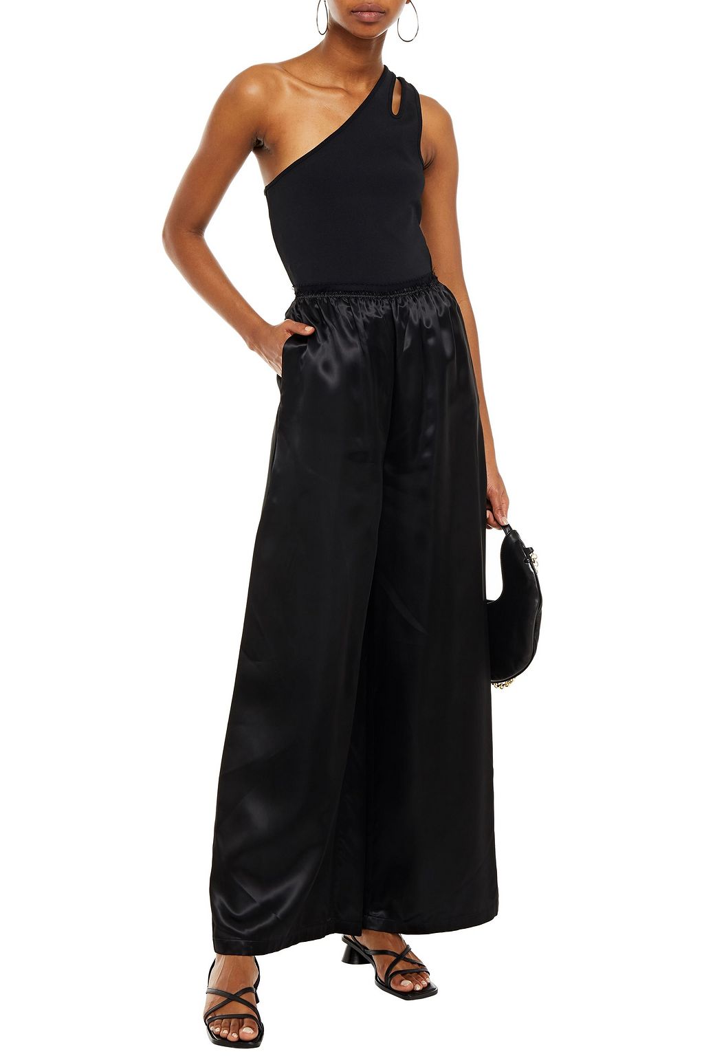 MM6 MAISON MARGIELA Satin-twill wide-leg pants