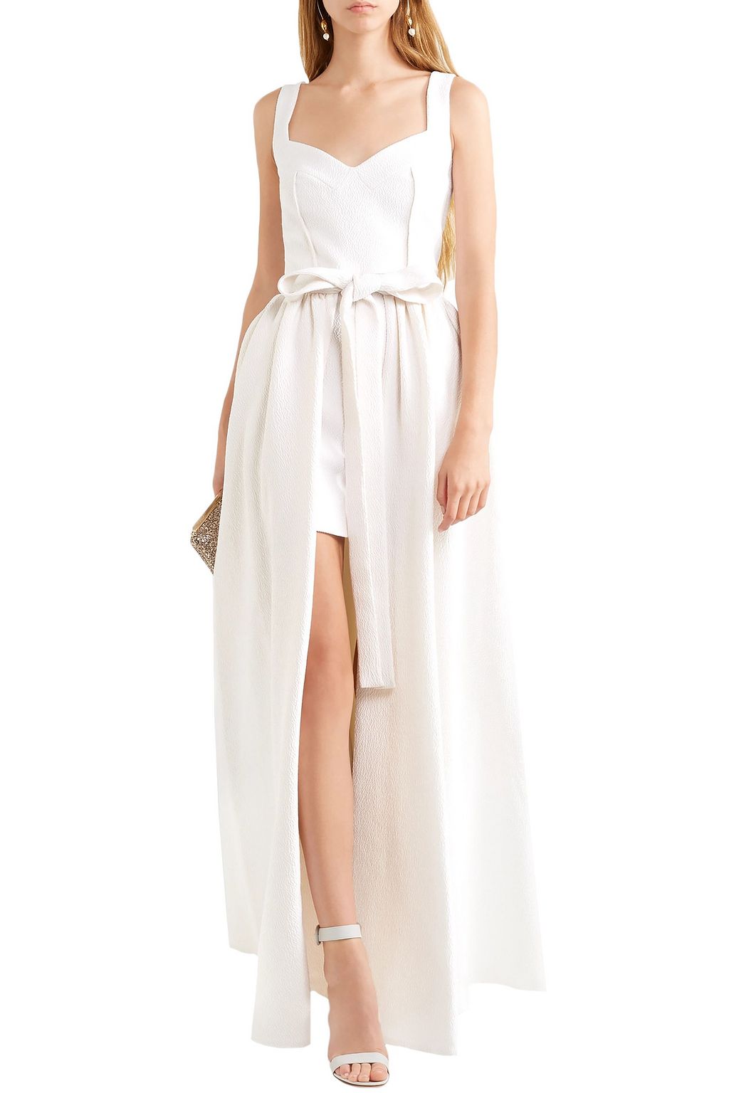 EMILIA WICKSTEAD Sorrento cloqué wrap maxi skirt