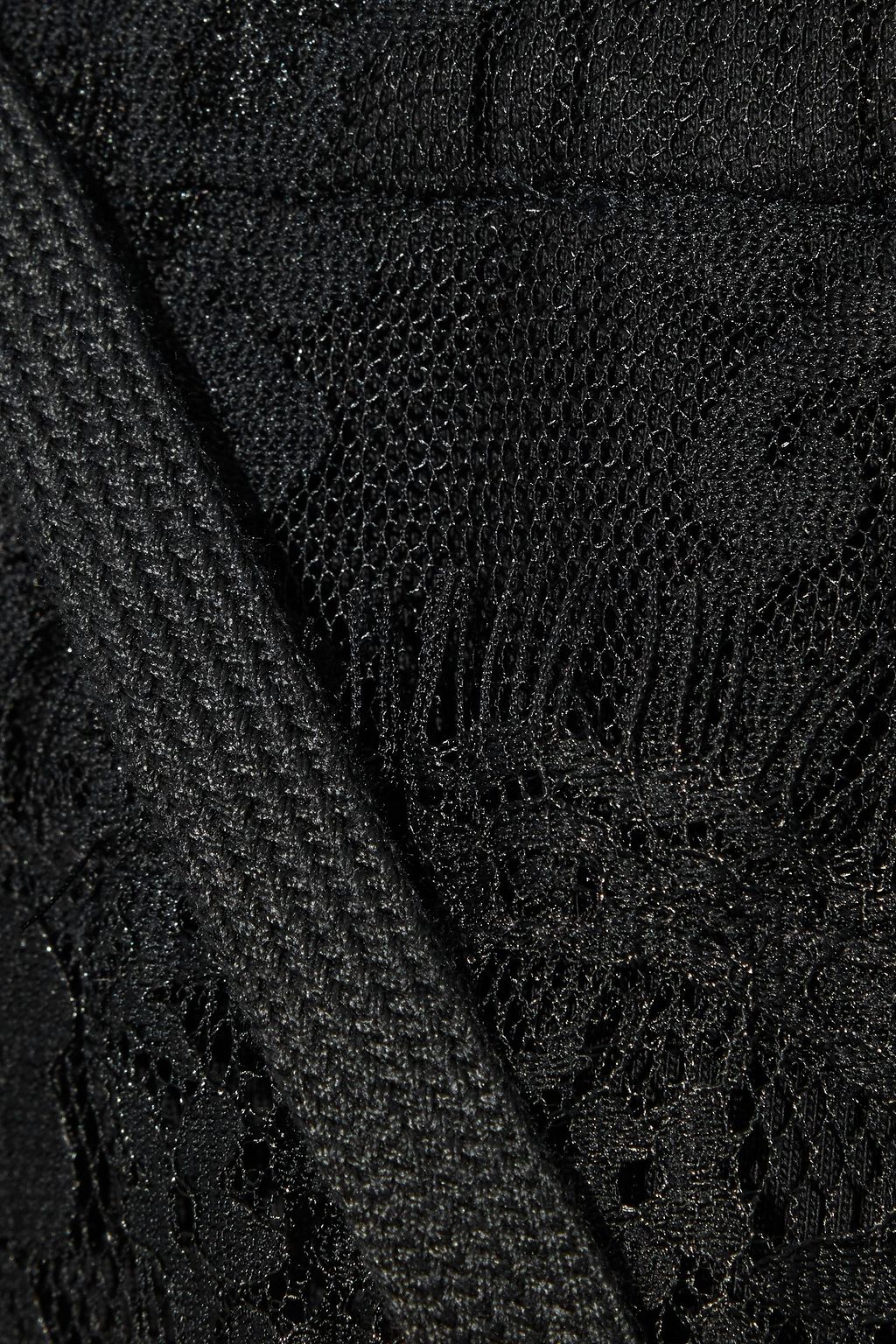 MCQ ALEXANDER MCQUEEN Cropped paneled lace wide-leg pants