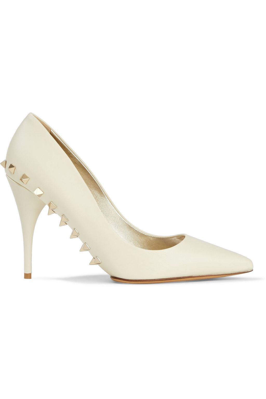 mave Labe kylling Ivory Rockstud leather pumps | Sale up to 70% off | THE OUTNET | VALENTINO  GARAVANI | THE OUTNET