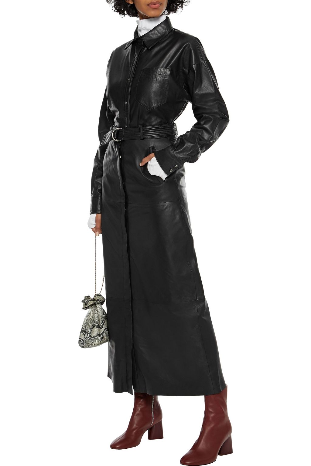 WALTER BAKER Leather shirt