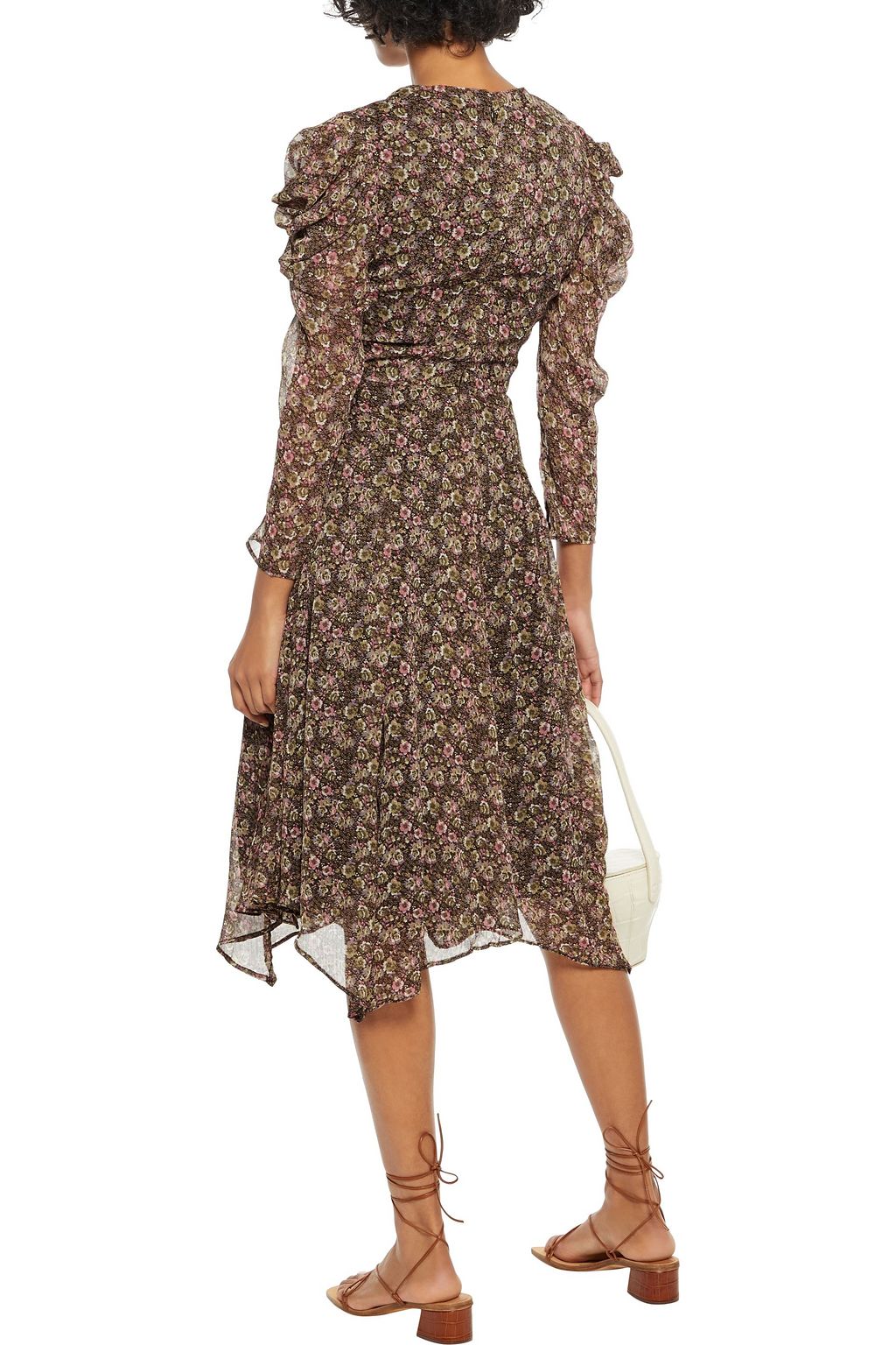 WALTER BAKER Abby asymmetric floral-print georgette dress