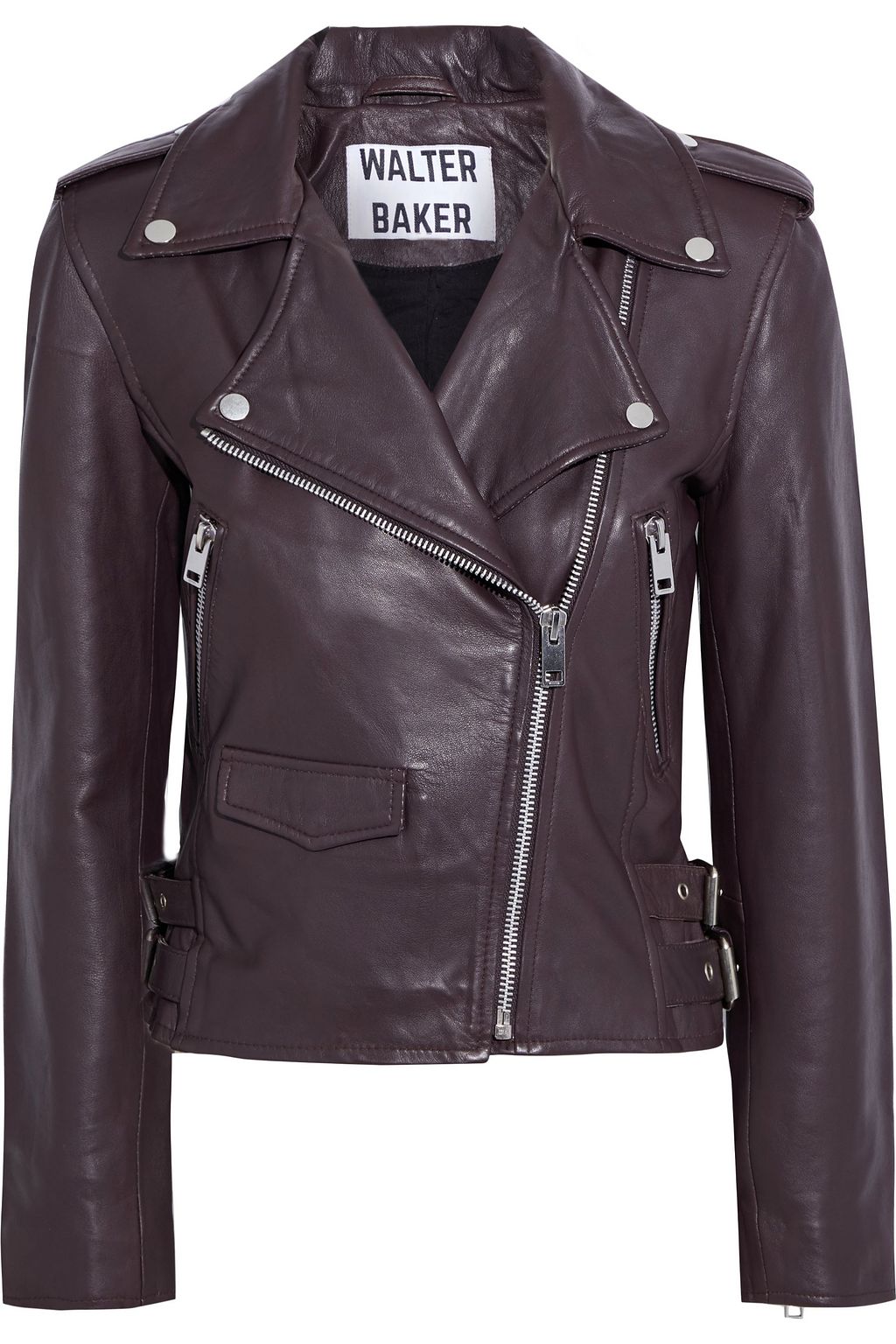 WALTER BAKER Liz leather biker jacket THE OUTNET