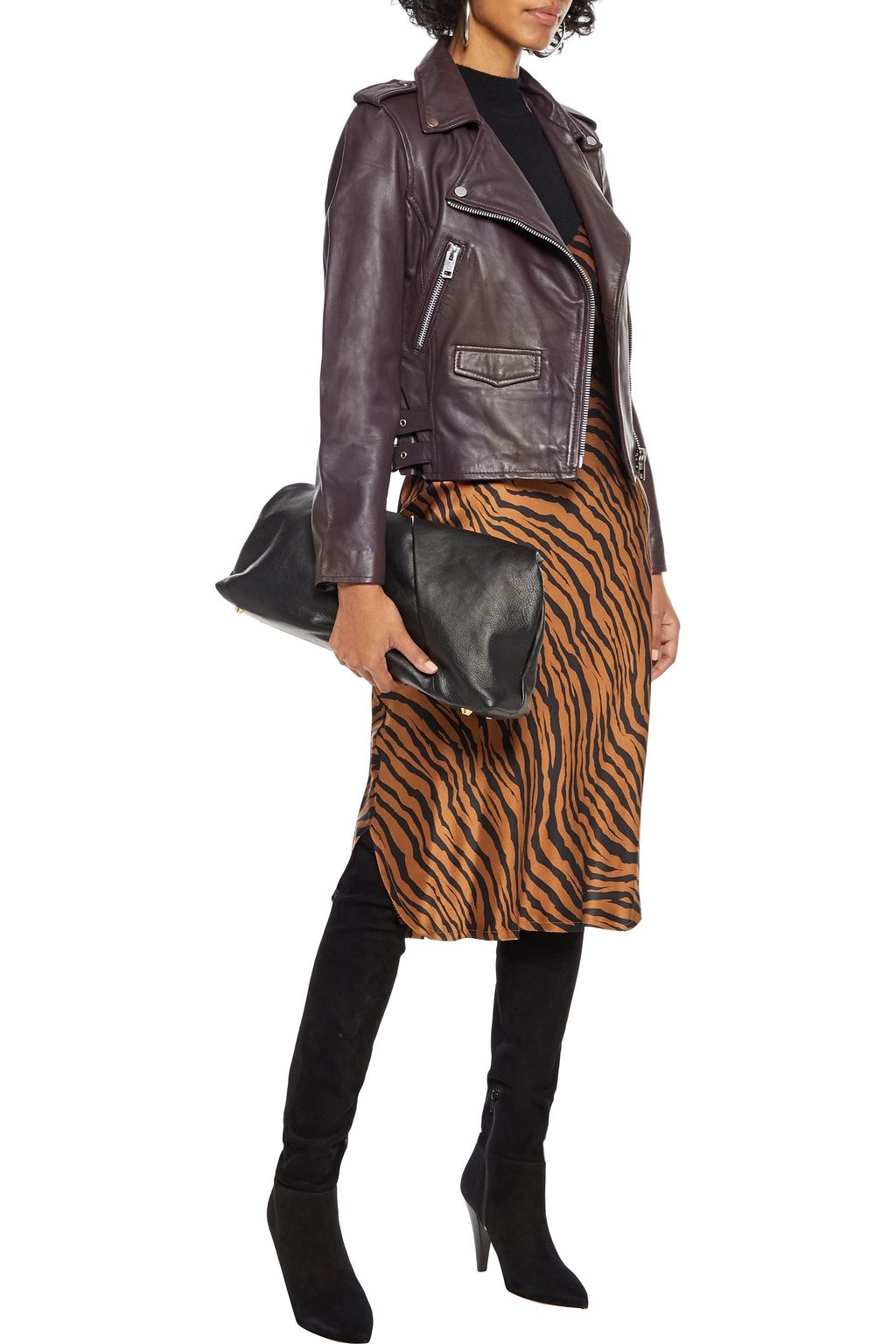 WALTER BAKER Leather biker jacket