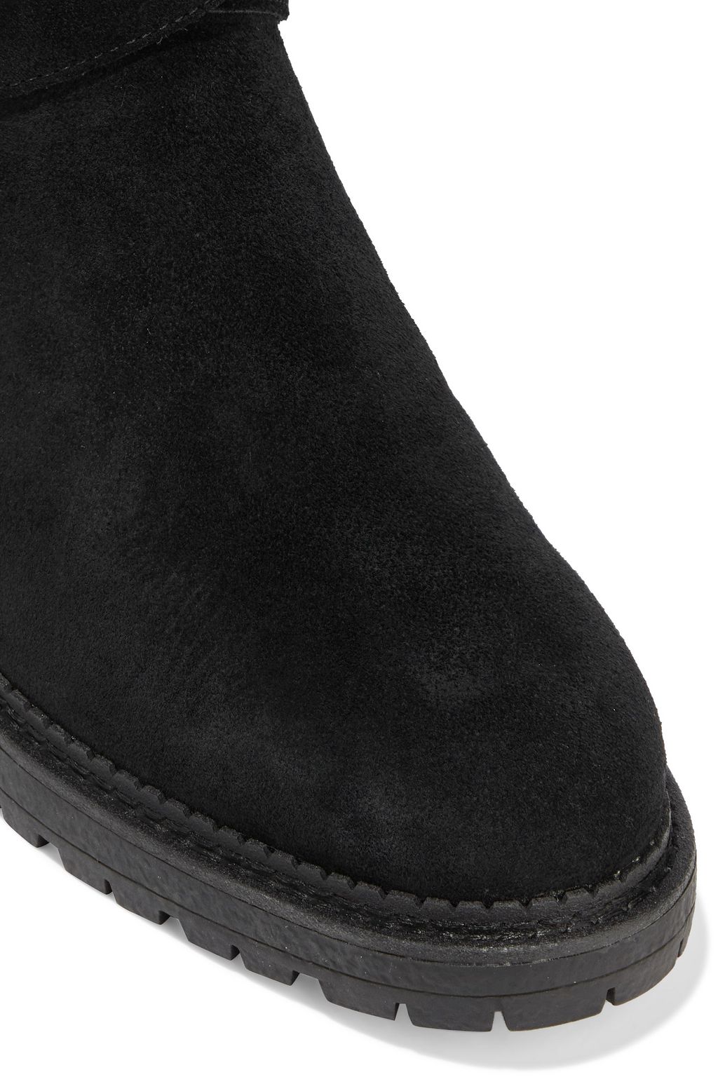 SAM EDELMAN Jailyn faux fur-trimmed suede boots