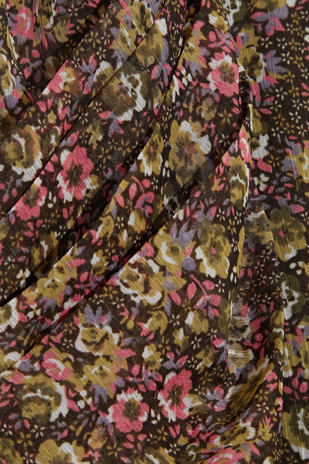 WALTER BAKER Rita wrap-effect floral-print georgette peplum top