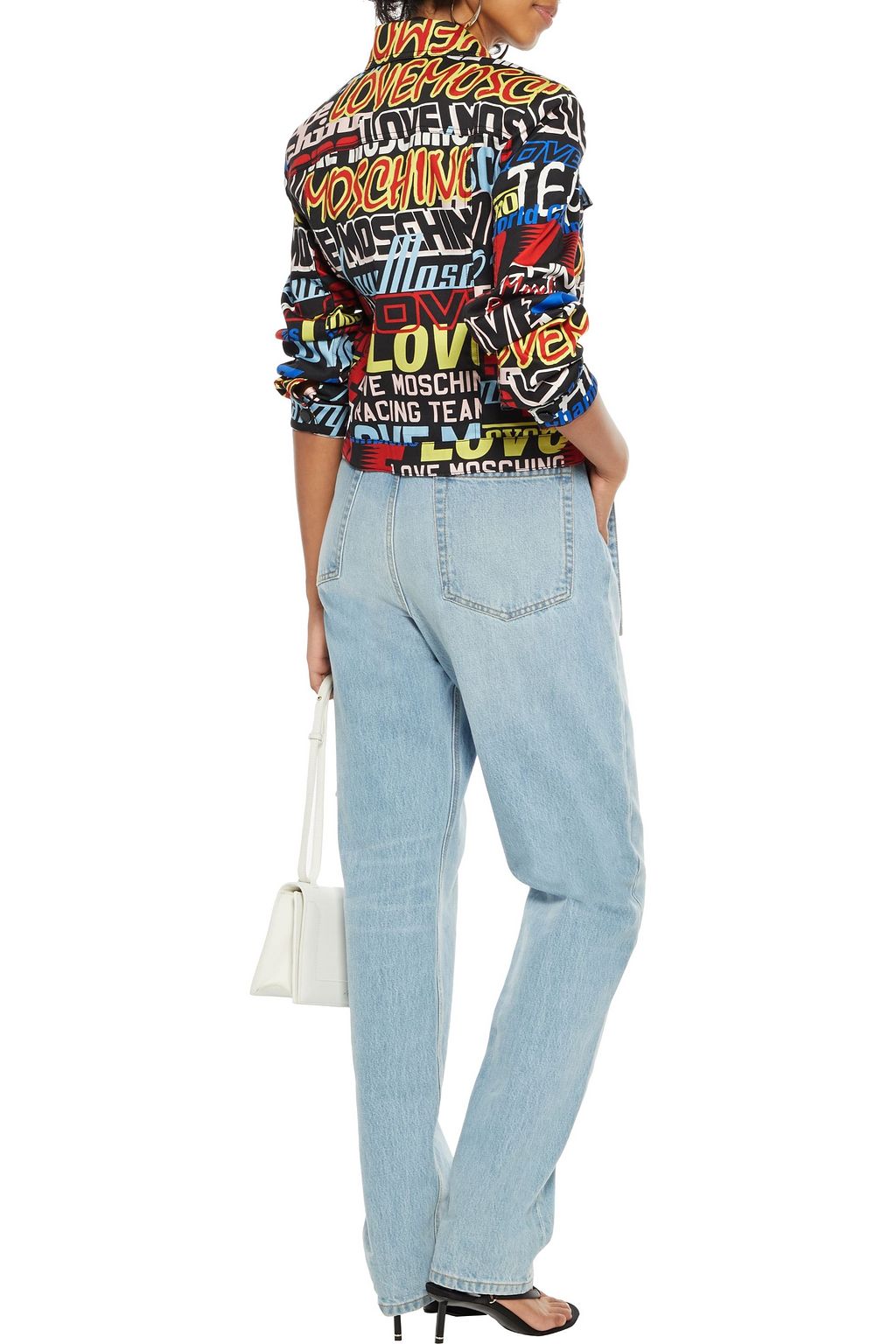 LOVE MOSCHINO Printed denim jacket