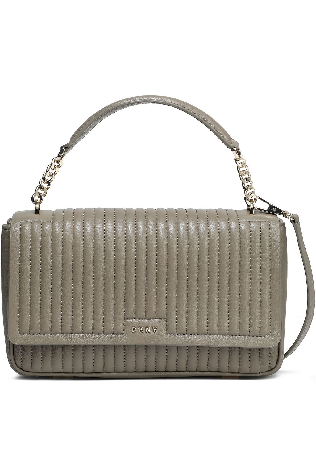 dkny quilted leather shoulder bag