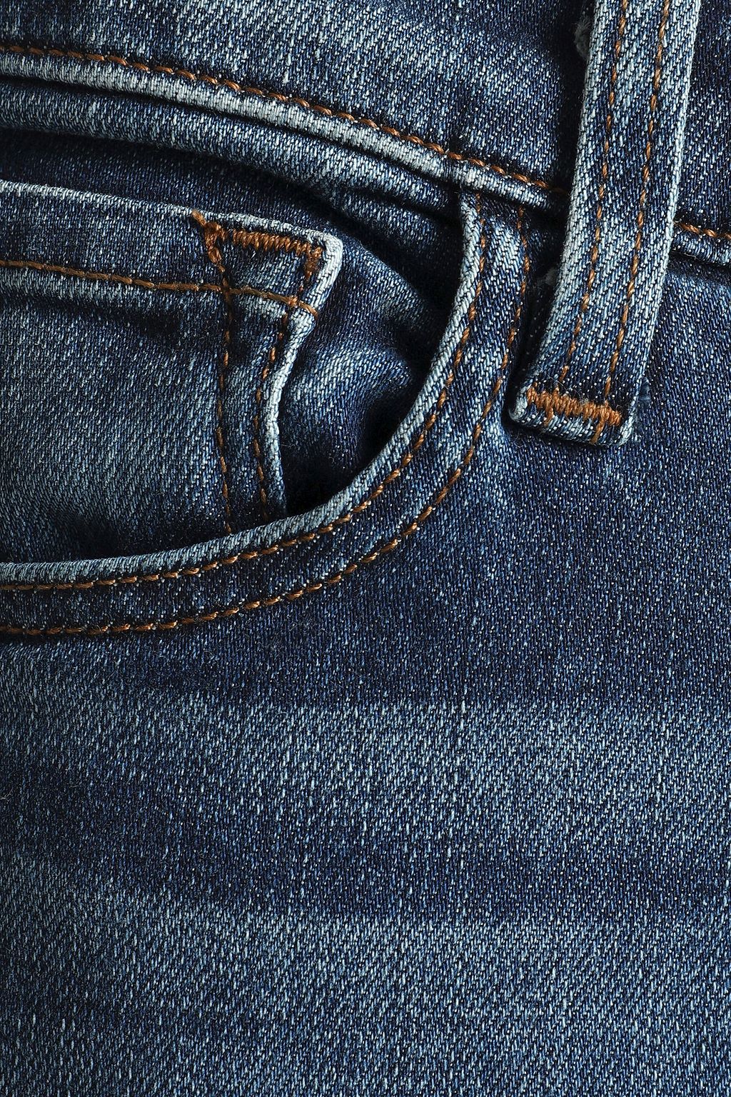 J BRAND Faded mid-rise slim-leg jeans