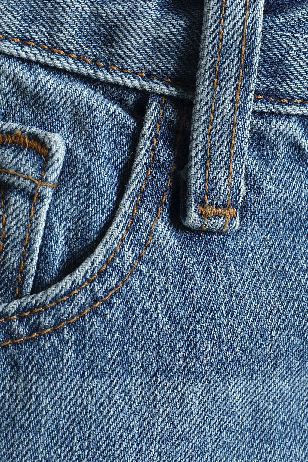 J BRAND Frayed high-rise straight-leg jeans