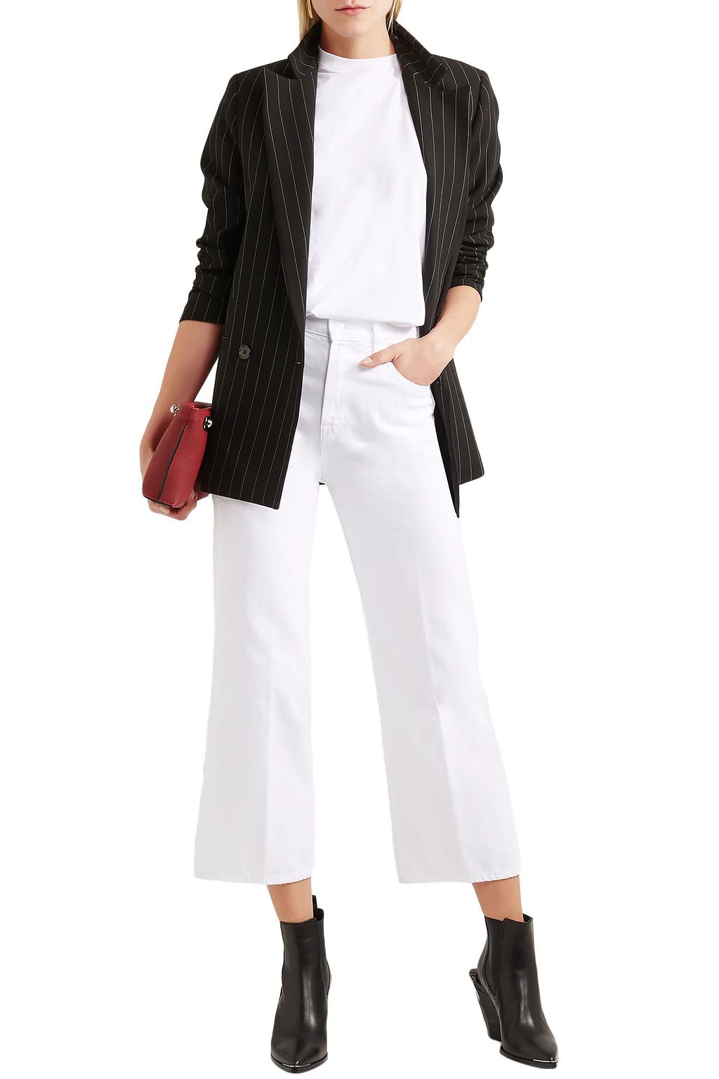 J BRAND Joan cropped high-rise wide-leg jeans
