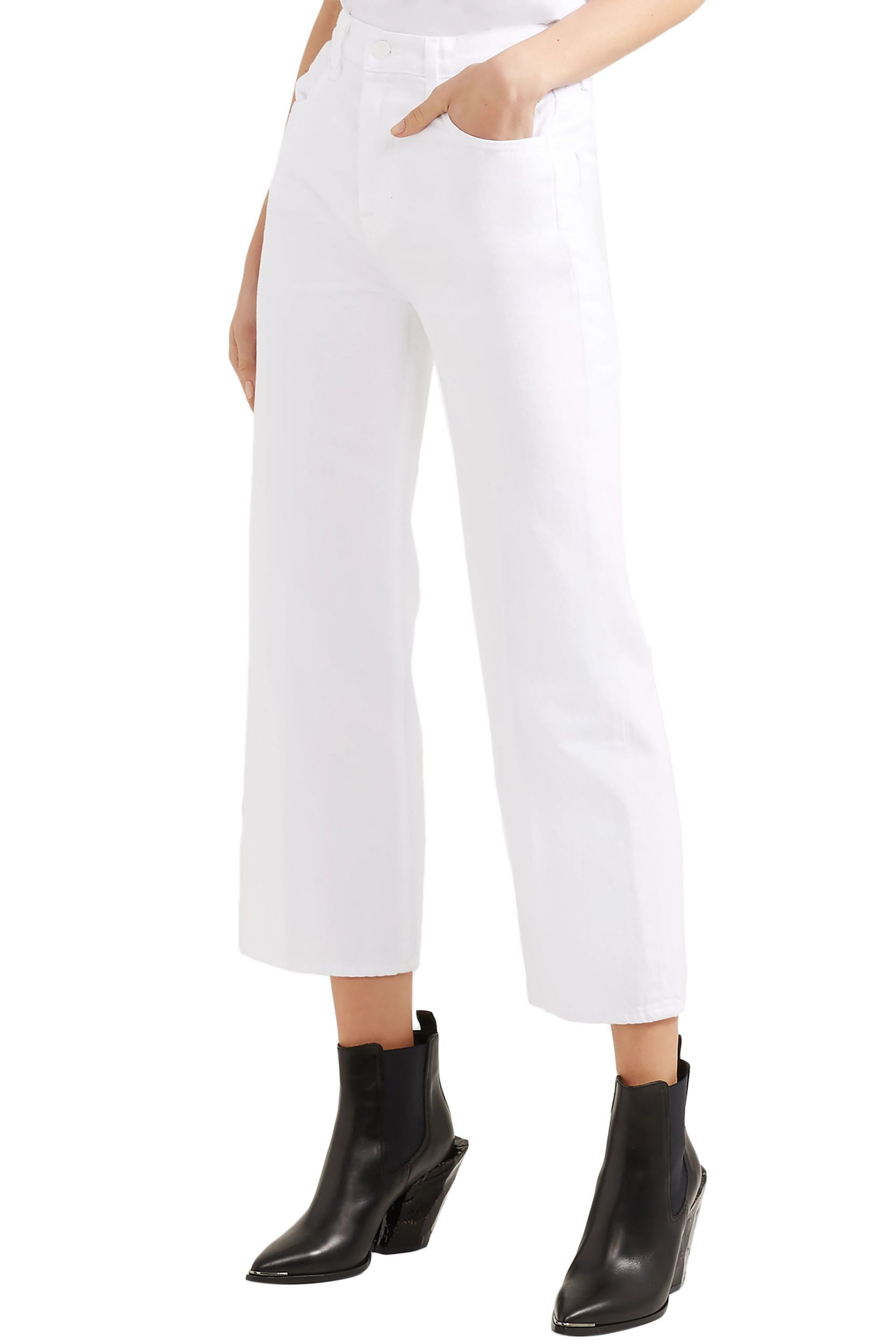 J BRAND Joan cropped high-rise bootcut jeans