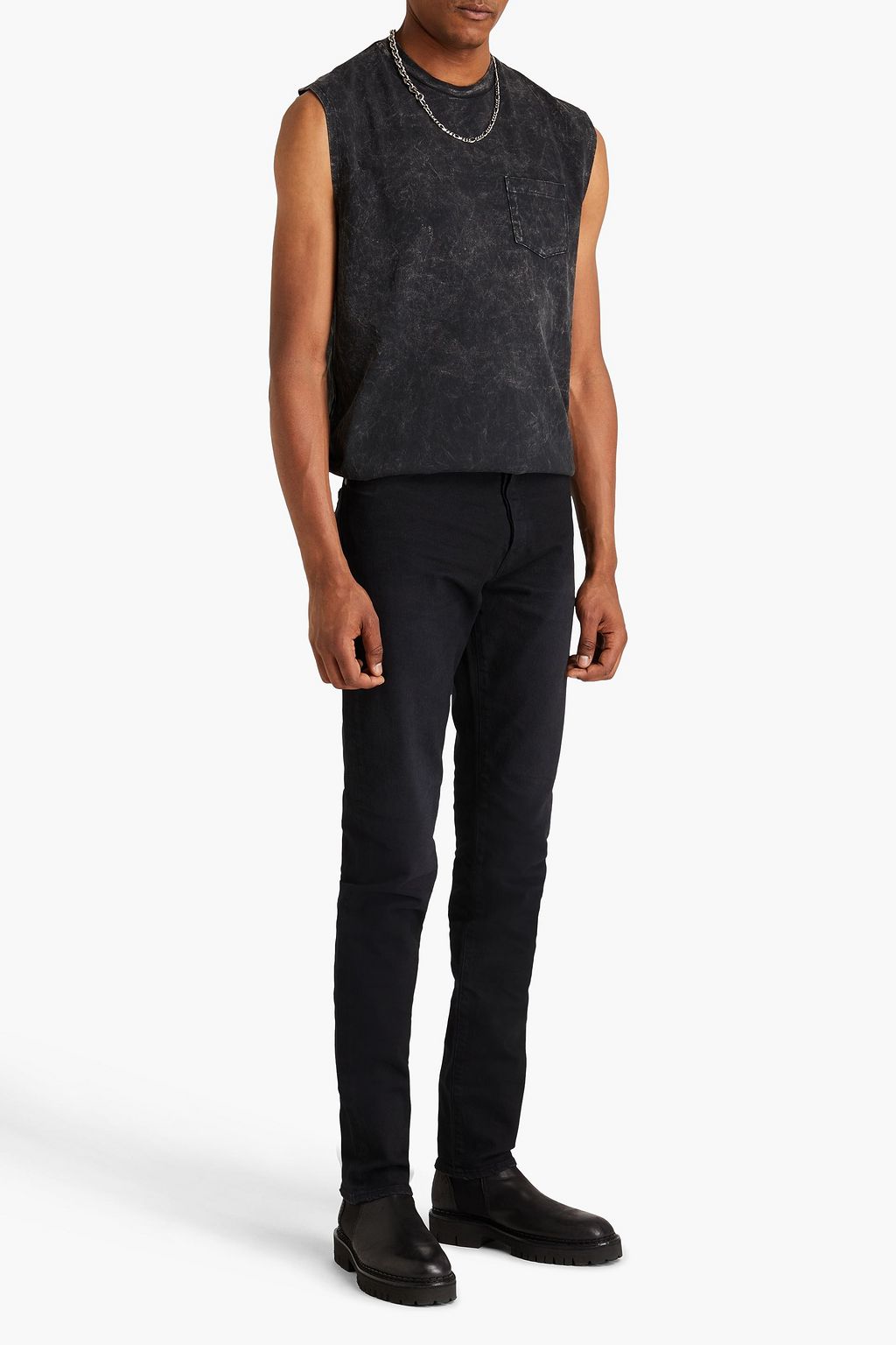 JOHN ELLIOTT 데님 슬림 핏 진