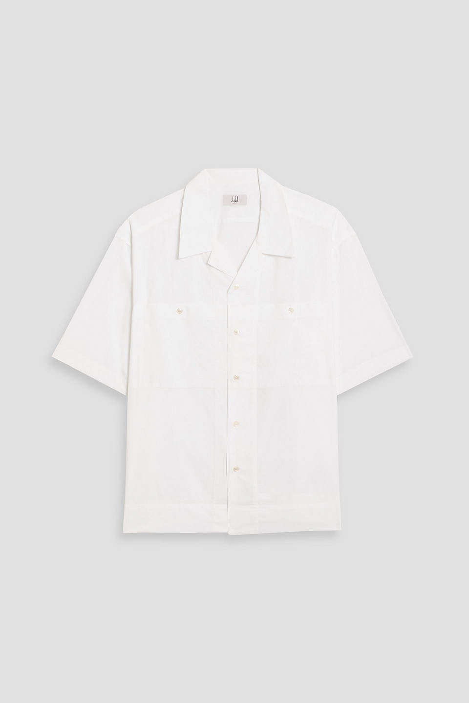 dunhill - cotton shirt - white - s
