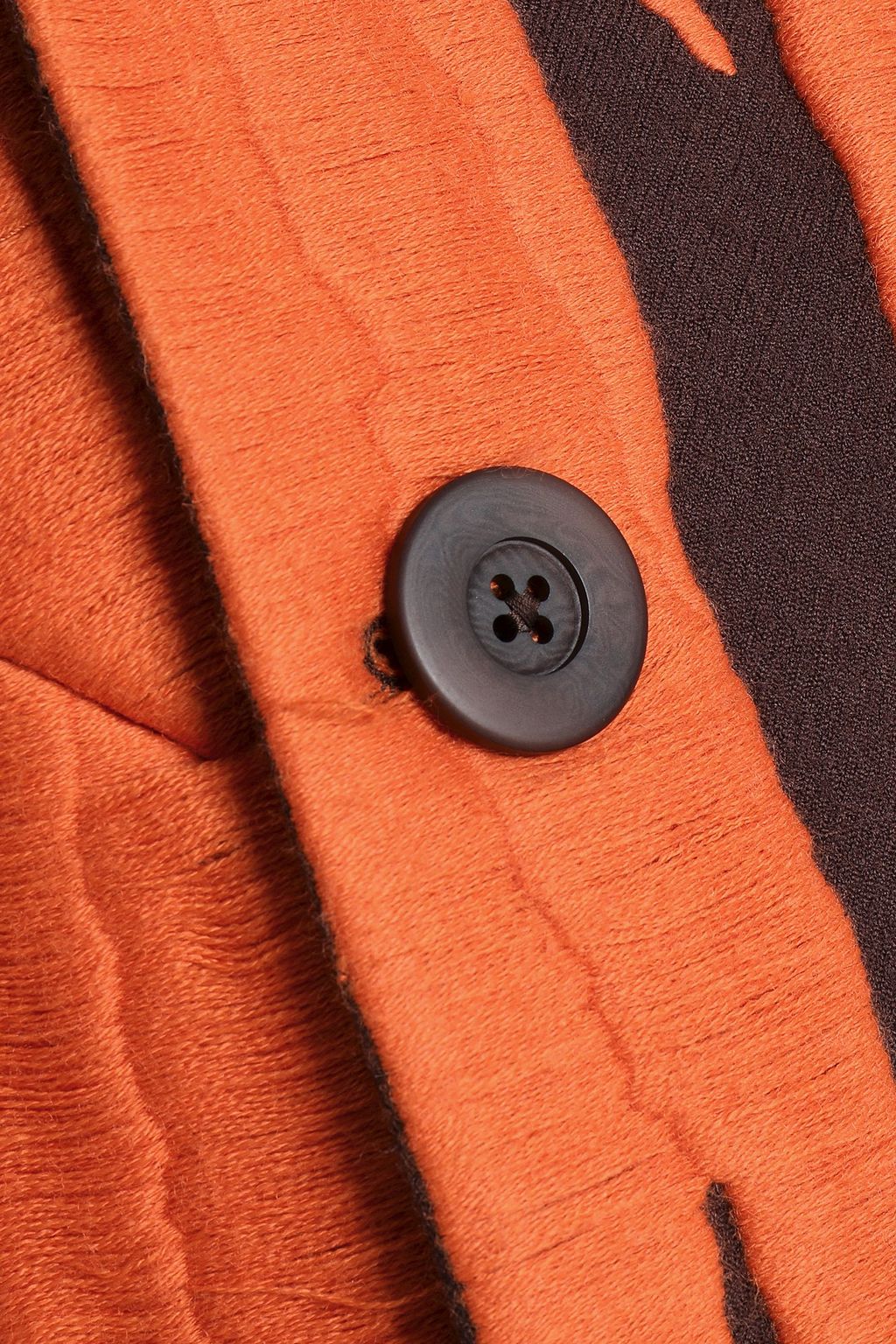 RICK OWENS Embroidered wool hooded coat