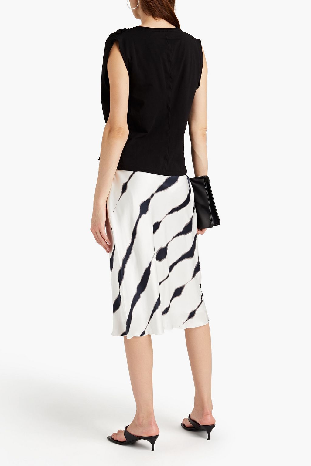 ATM ANTHONY THOMAS MELILLO Ruched stretch Pima cotton-jersey top