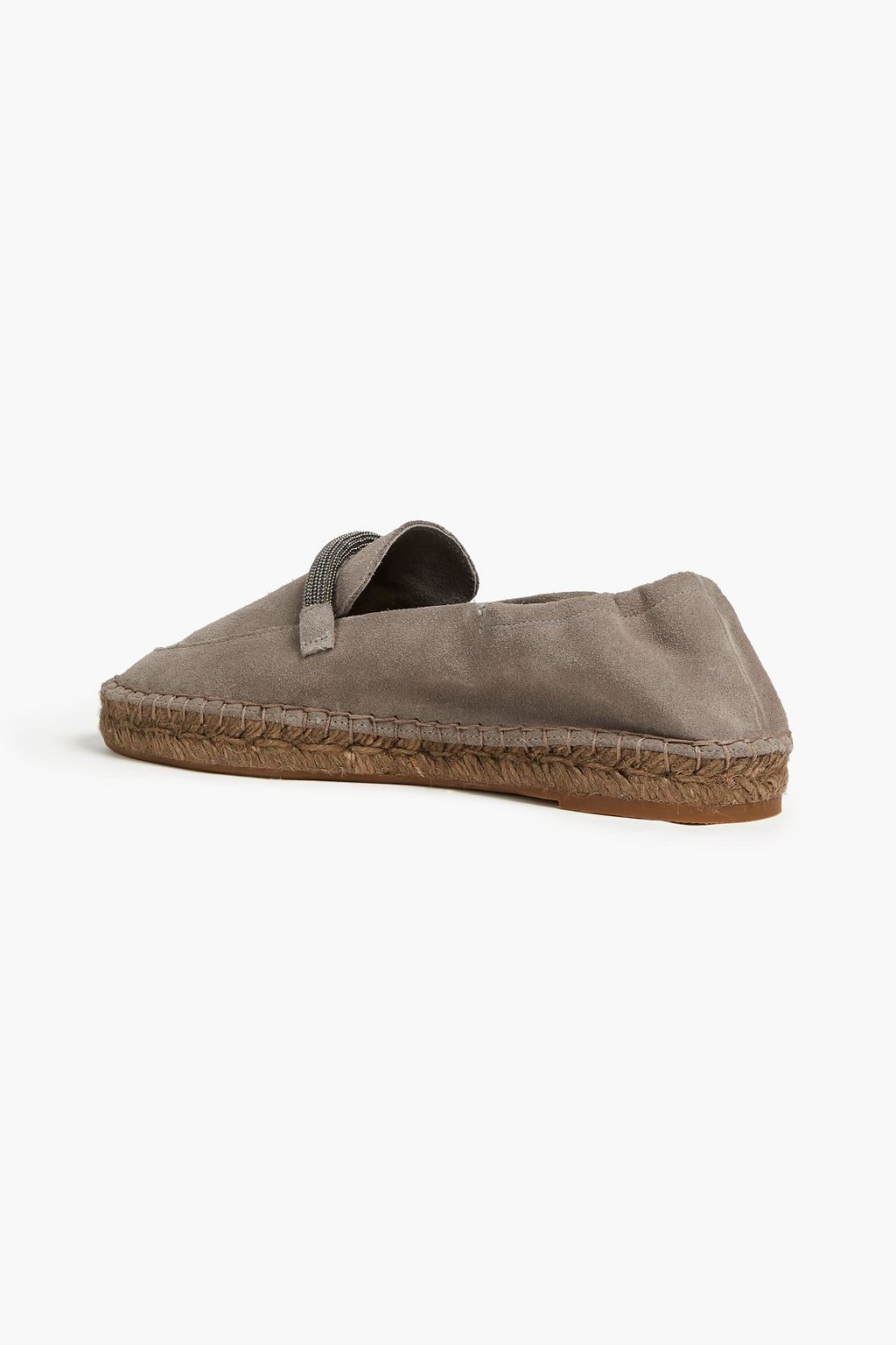 BRUNELLO CUCINELLI Bead-embellished suede loafers