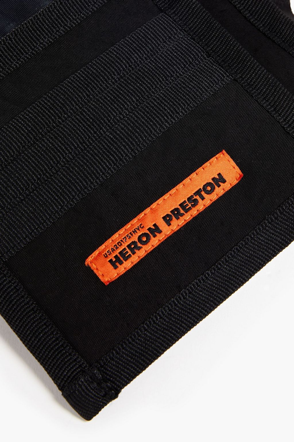 HERON PRESTON Appliquéd twill wallet