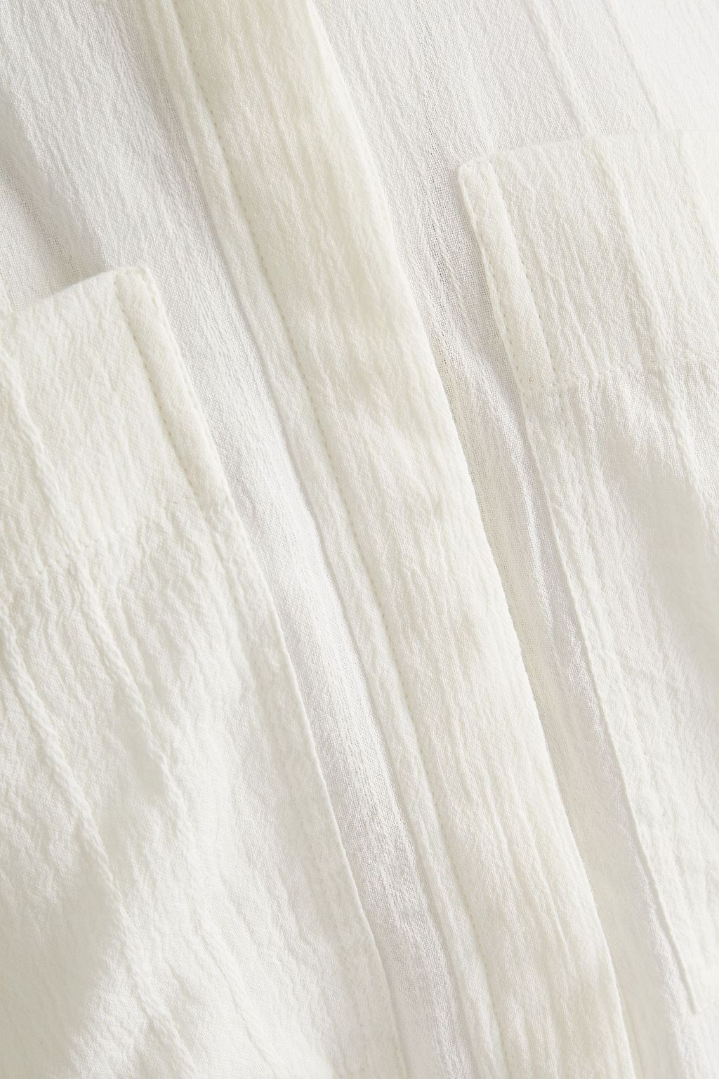 JOIE Crinkled-cotton top