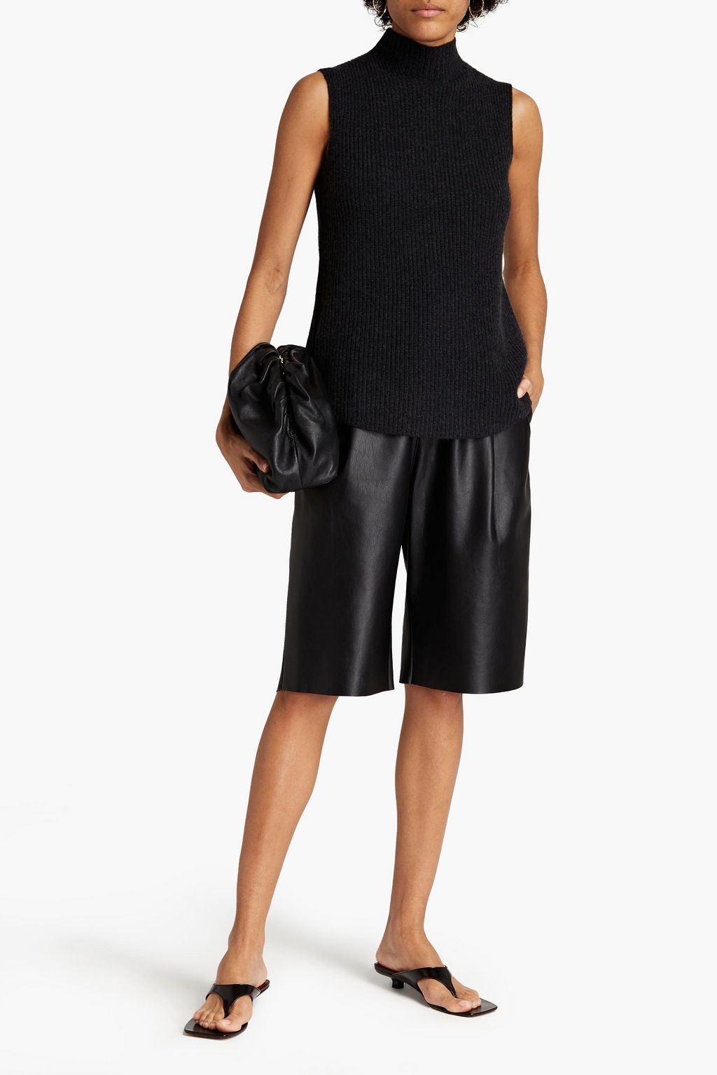 THEORY Ribbed cashmere top