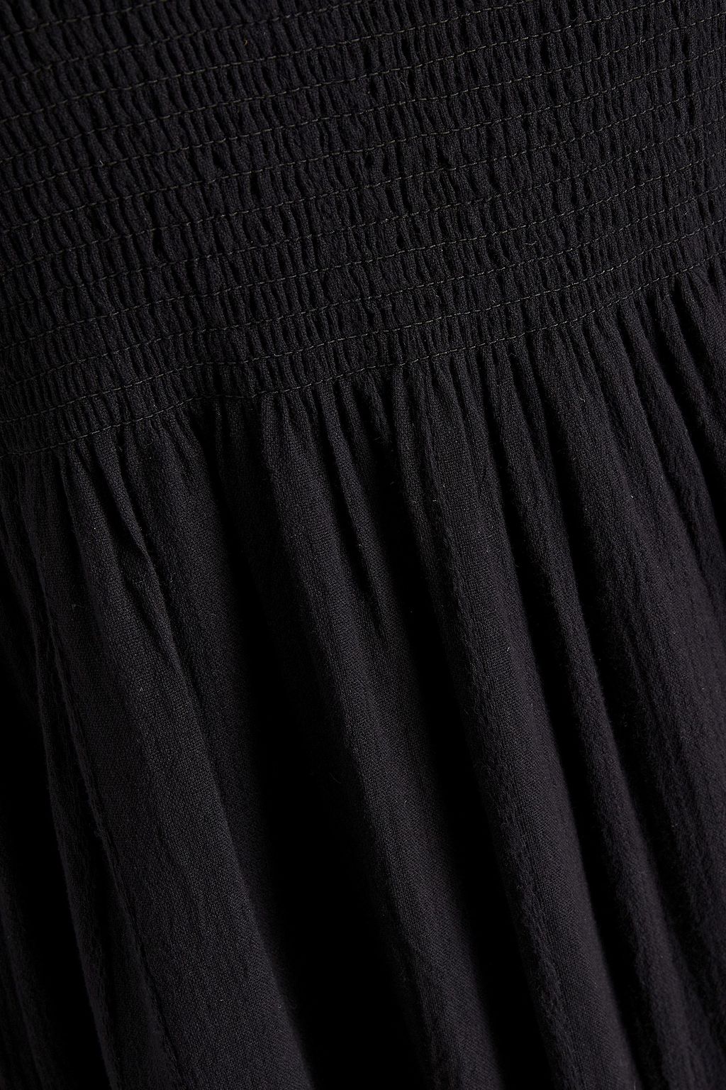 JOIE Shirred gathered cotton maxi dress