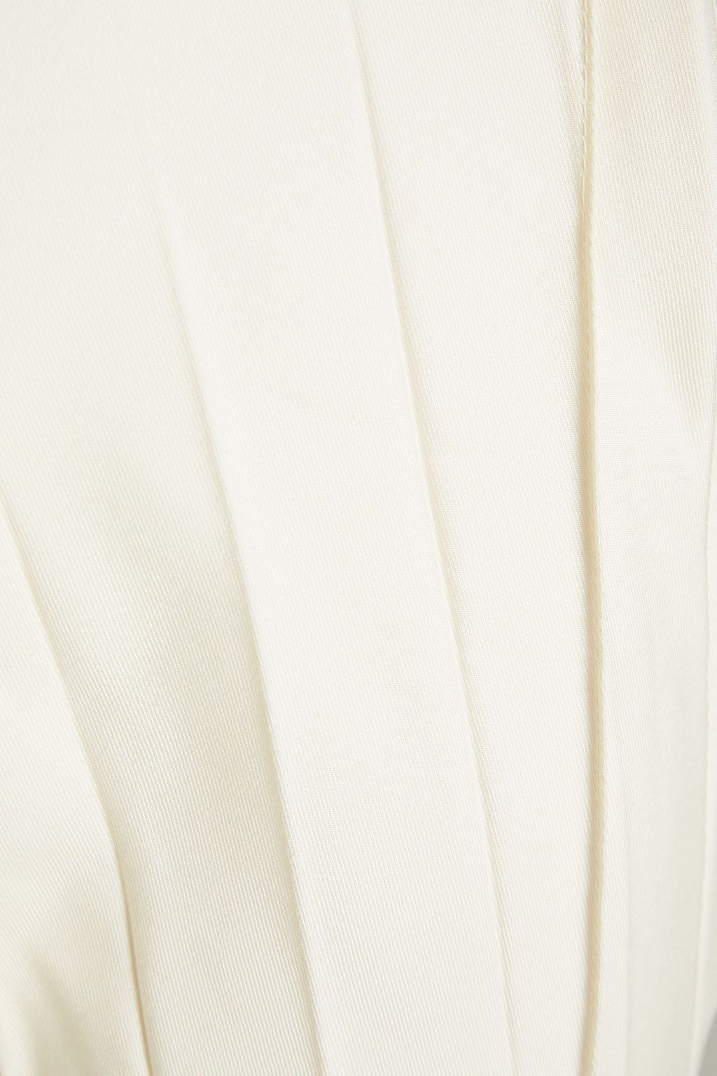 VALENTINO GARAVANI Pleated silk-twill straight-leg pants