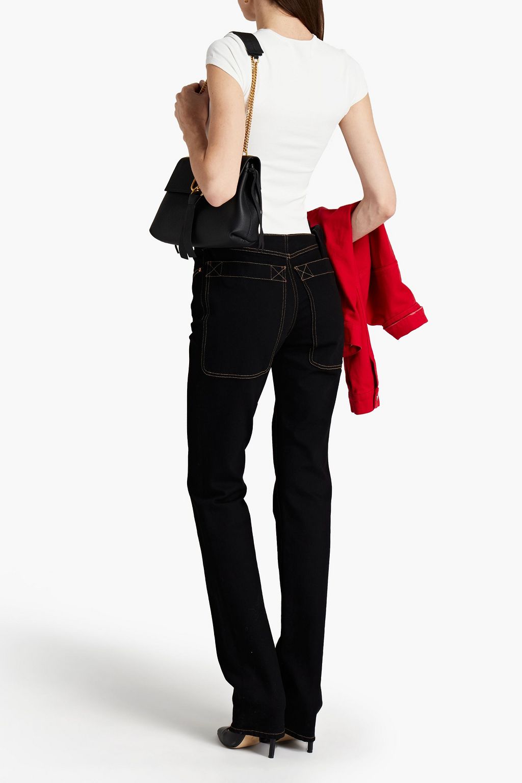 VALENTINO GARAVANI Mid-rise straight-leg jeans